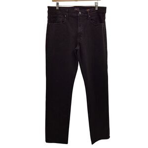 Quince Warren Stretch Straight Jeans Black Pants 35X32